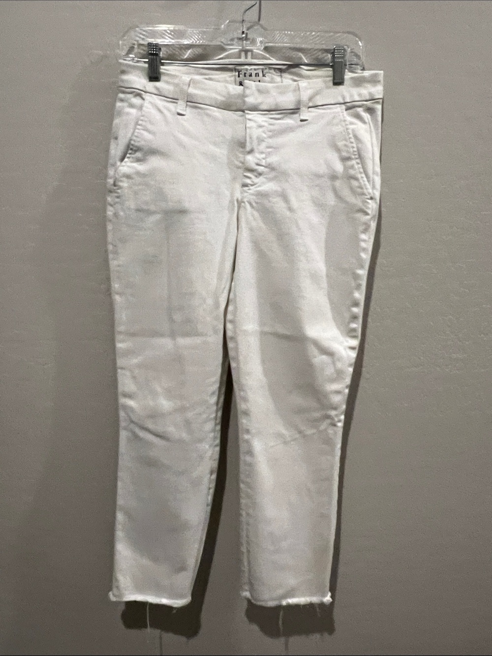 Frank & Eileen White Cropped Slim Jeans size 6